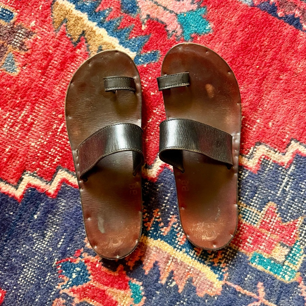 JUTTA NEUMANN New York - Hermes Brown Leather Sandals - Birk Sole - 8 B - $360